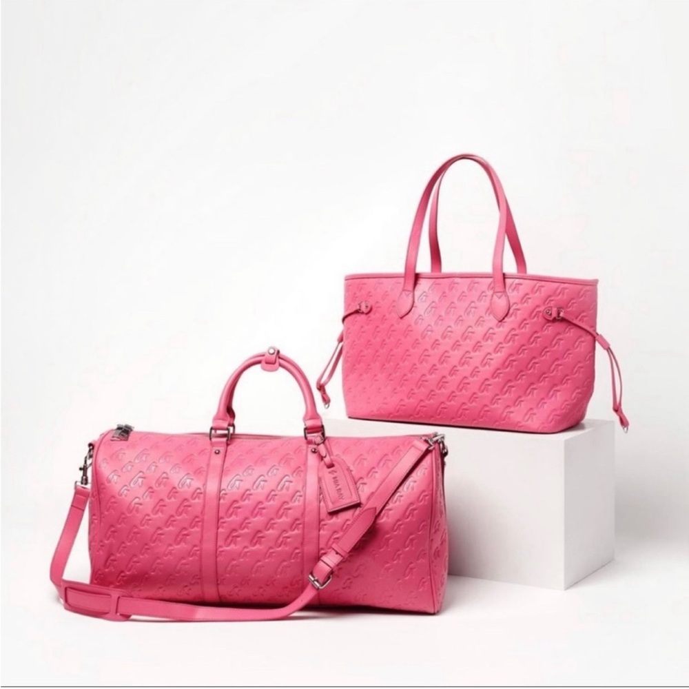 Glamaholic Hot Pink Tote and Duffle Set